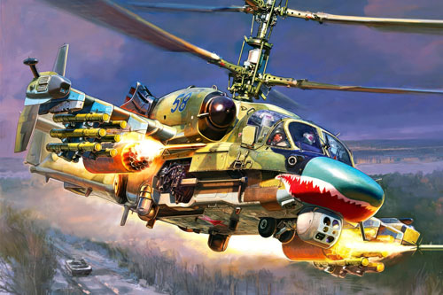 Hélicoptère KA52 Alligator de l'armée russe