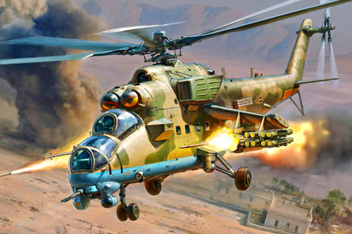 Hélicoptère MI35M de l'armée russe, Syrie
