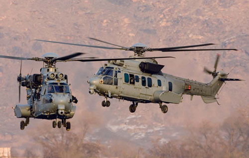 Hélicoptères EC725 Caracal de l'Armée de l'Air en Afghanistan