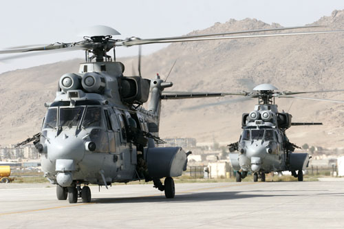 Hélicoptères EC725 Caracal de l'Armée de l'Air en Afghanistan