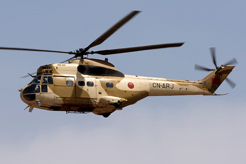 Hélicoptère SA330 de l'armée marocaine