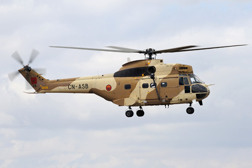 Hélicoptère SA330 de l'armée marocaine