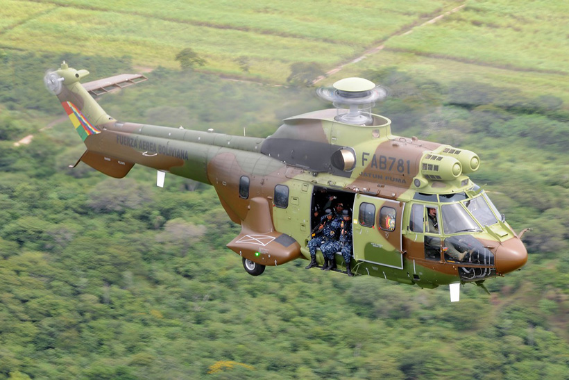 Hélicoptère Jatun Puma Armée de l'Air Bolivie