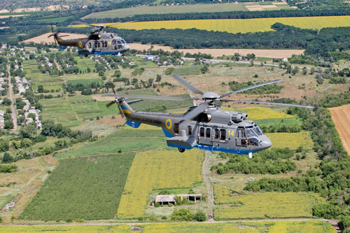 Hélicoptères H225 de la Garde Nationale d'Ukraine