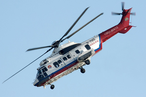 Hélicoptère EC225 B-7125 de recherche et sauvetage chinois