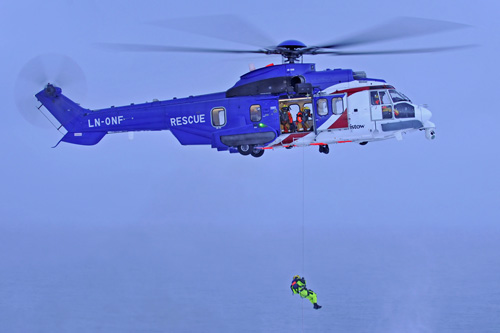 Hélicoptère EC225 LN-ONF opéré par BRISTOW