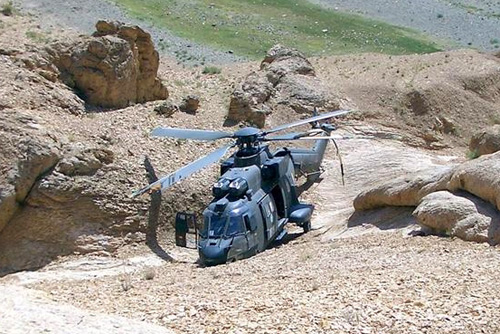 Crash Cougar en Afghanistan