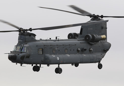 Hélicoptère CH47F Chinook de l'armée de l'Air néerlandaise