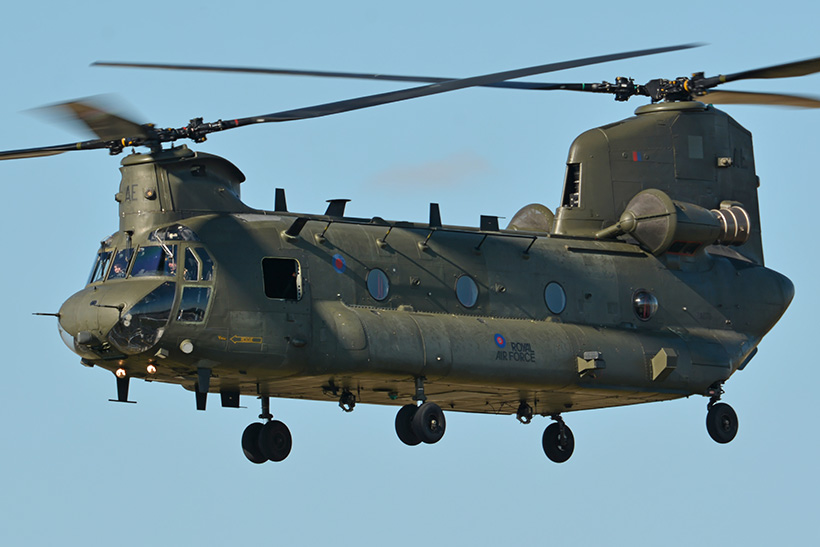 Hélicoptère CH47 Chinook RAF