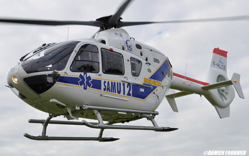 Hélicoptère EC135 F-HLCE du SAMU 12