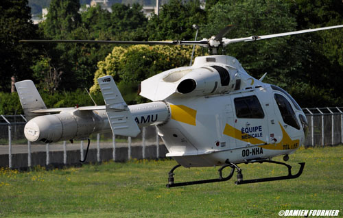 Hélicoptère MD902 Explorer OO-NHA du SAMU 62