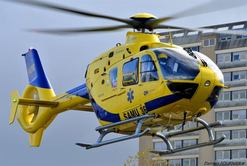 Hélicoptère EC135 F-HORG du SAMU 36