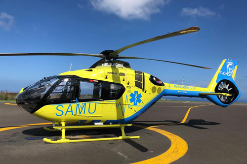 Hélicoptère H135 / EC135 T3 F-OHSG du SAMU 974 de La Réunion