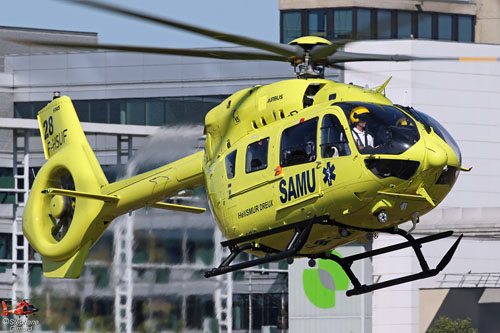Hélicoptère H145 F-HSUF SAMU 28 Dreux