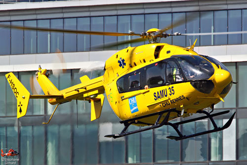Hélicoptère EC145 F-HSOC SAMU 35 Rennes
