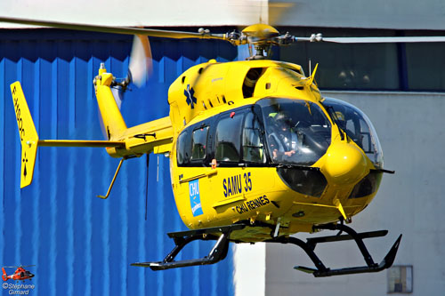 Hélicoptère EC145 F-HSOC SAMU 35 Rennes