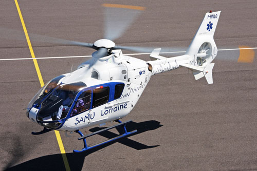 Hélicoptère EC135 F-HNLO du SAMU Lorraine