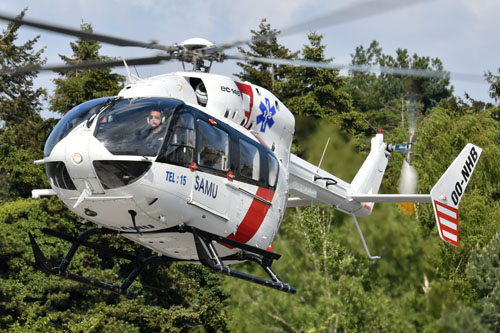 Hélicoptère EC145 OO-NHB du SAMU 62