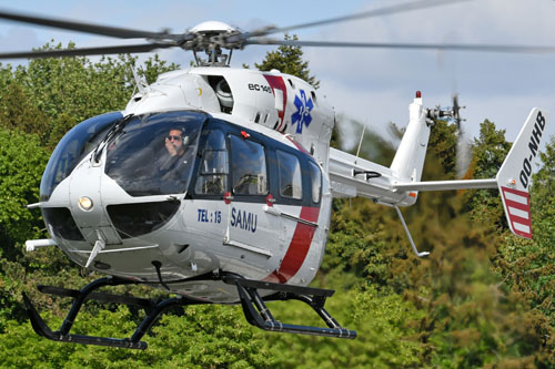 Hélicoptère EC145 OO-NHB du SAMU 62