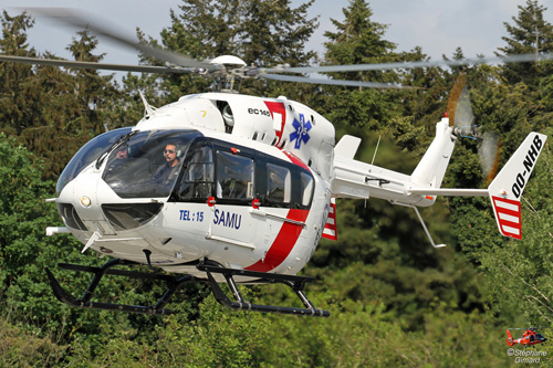 Hélicoptère EC145 OO-NHB du SAMU 62