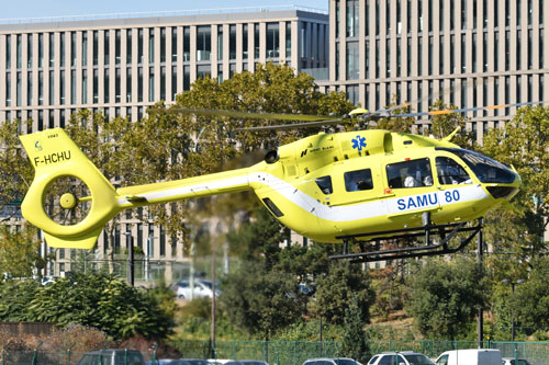 Hélicoptère H145 F-HCHU du SAMU 80 Amiens