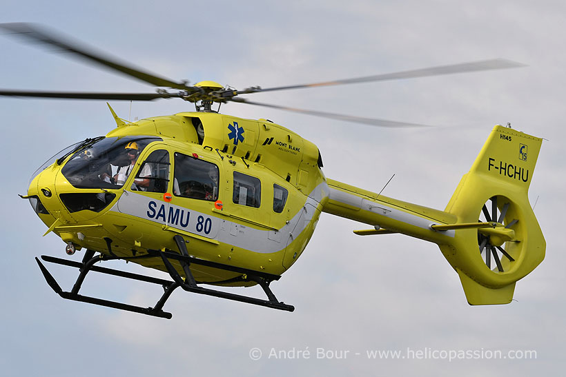 Hélicoptère H145 F-HCHU du SAMU 80