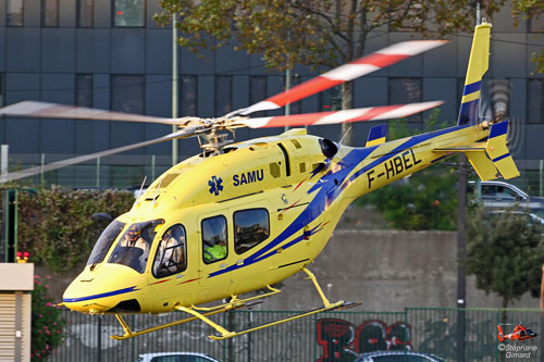 Hélicoptère Bell 429 F-HBEK du SAMU 34