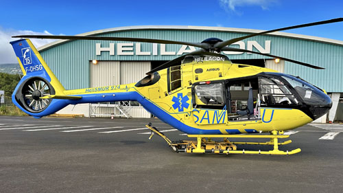 Hélicoptère H135 / EC135 T3 F-OHSG du SAMU 974 de La Réunion