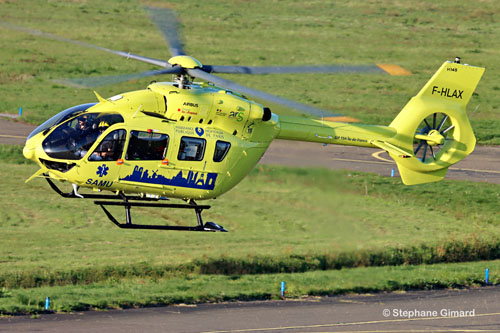 Hélicoptère H145 F-HLAX du SAMU 77 (Ile de France) basé à Créteil