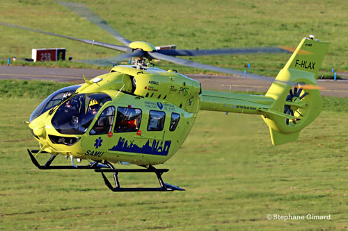 Hélicoptère H145 F-HLAX du SAMU 77 (Ile de France) basé à Créteil