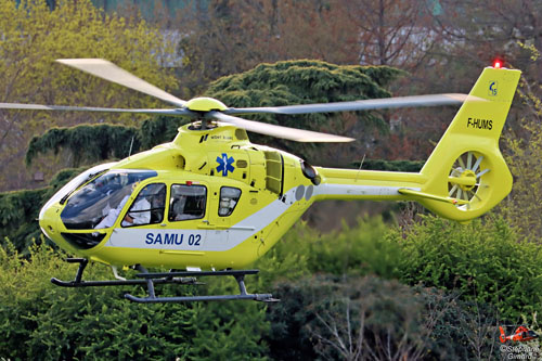 Hélicoptère H135 / EC135 T3 F-HUMS du SAMU 02
