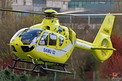 Hélicoptère H135 / EC135 T3 F-HUMS du SAMU 02