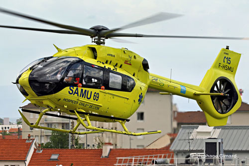 Hélicoptère H145 F-HSMU du SAMU 69 de Lyon