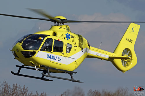 Hélicoptère H135 / EC135 T3 F-HUMS du SAMU 02