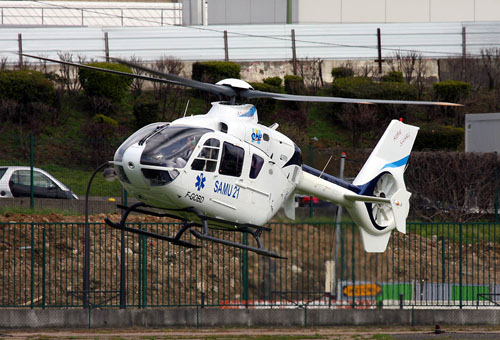 Hélicoptère EC135 F-HLCA du SAMU d'Ile de France