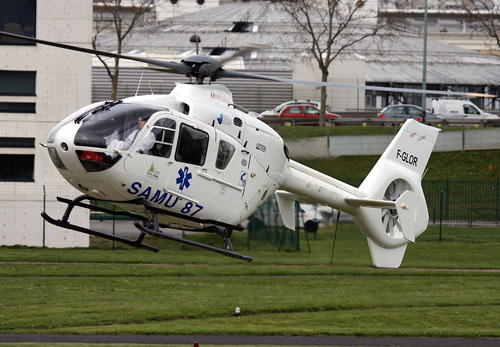 Hélicoptère EC135 F-GLOR du SAMU 87