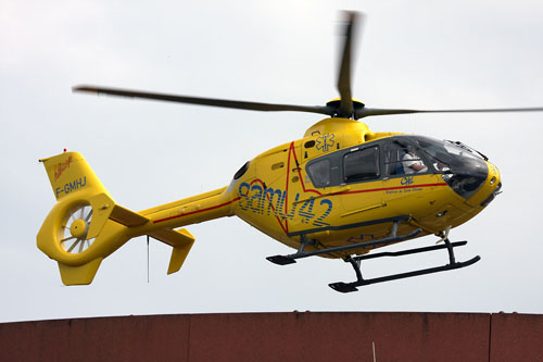 Hélicoptère EC135 F-GMHJ du SAMU 42