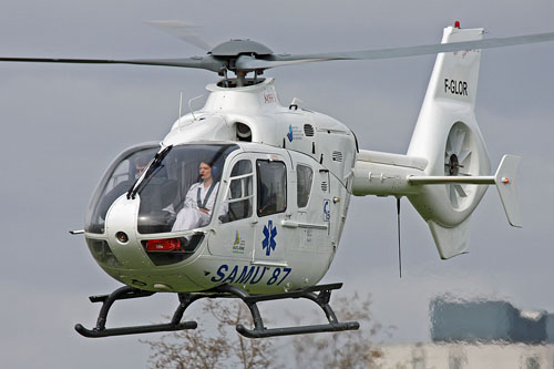 Hélicoptère EC135 F-GLOR du SAMU 87