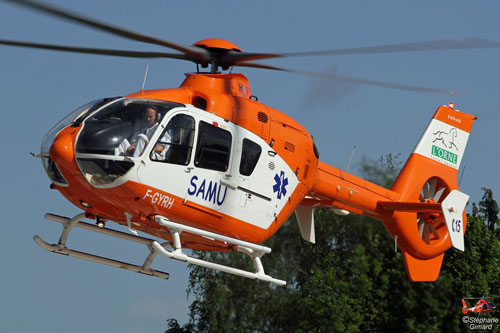 Hélicoptère EC135 F-GYRH du SAMU 61