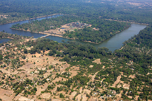 Survol d'Angkor en hélicoptère