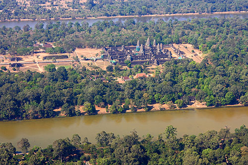 Survol d'Angkor en hélicoptère