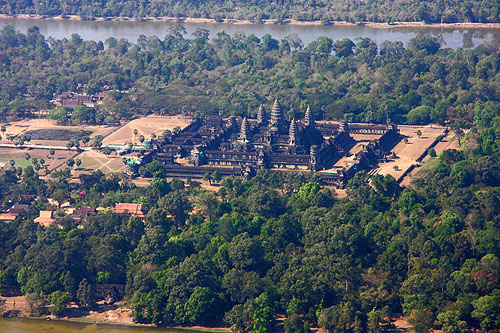 Survol d'Angkor en hélicoptère