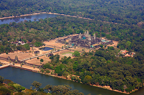 Survol d'Angkor en hélicoptère