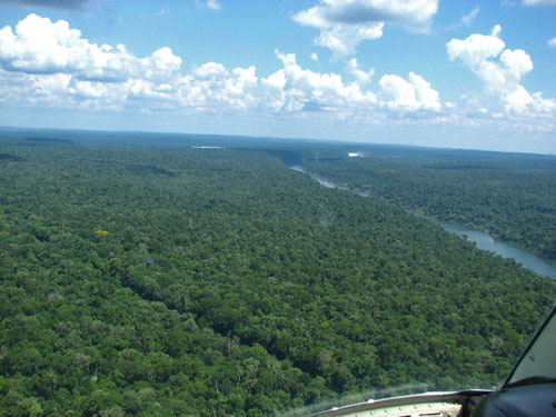 Chutes d'Ignacu en hélicoptère