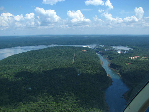 Chutes d'Ignacu en hélicoptère