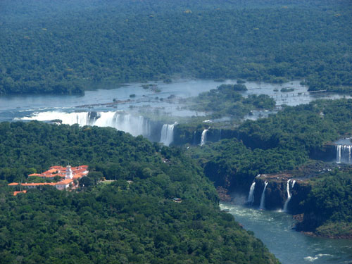 Chutes d'Ignacu en hélicoptère