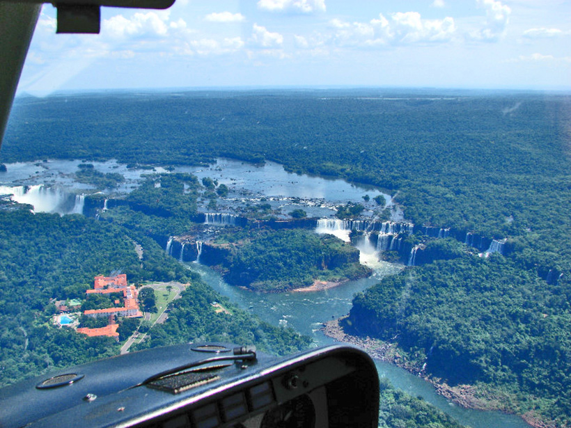 Chutes d'Ignacu en hélicoptère