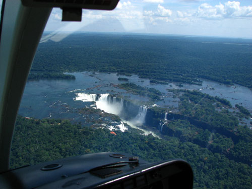 Chutes d'Ignacu en hélicoptère