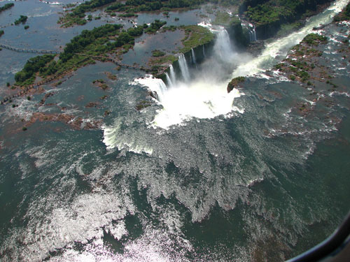 Chutes d'Ignacu en hélicoptère