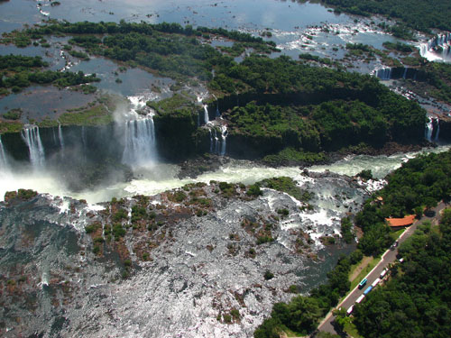 Chutes d'Ignacu en hélicoptère